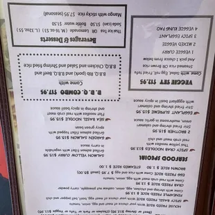 upside down menu 5 of