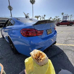 Yummy breakfast burrito