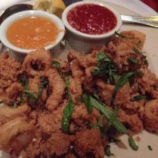 The best fried calamari ever.   Seriously.  I&apos;m not joking.  A must try!