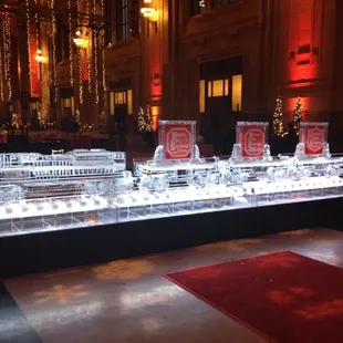 Ice and seafood station for an LLIO event