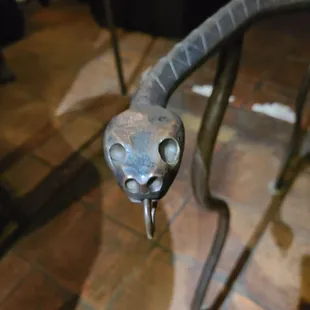 the head of a snake