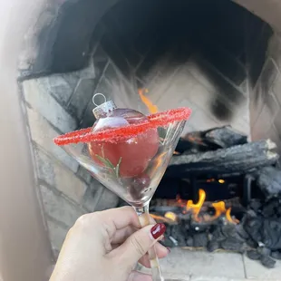 Ornamentini holiday cocktail