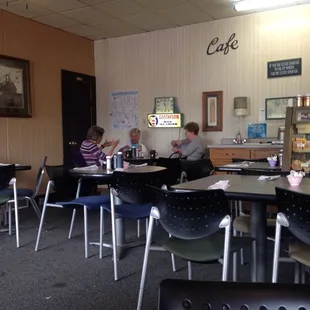 people sitting at tables