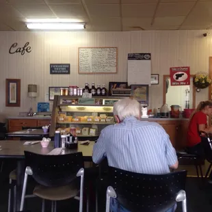 a man sitting at a table