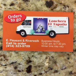 Name and Business hours