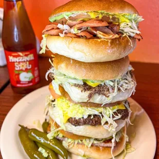 From Top to Bottom: Weenies, Ternera, Hamburguesa, and Jamon