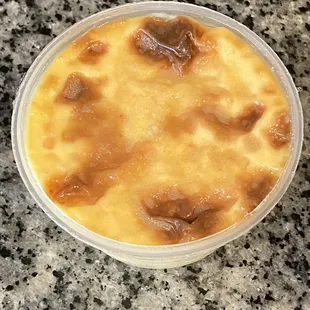 Jericallas a cross between a flan and créme brûlée my son allowed me one bite hah!!! Very good and very interesting texture ;)