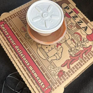 a lid on a box