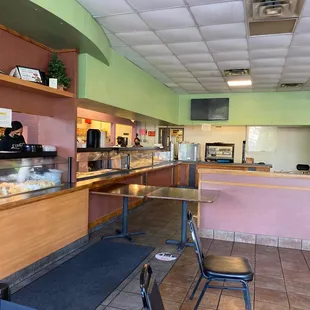 the interior of a restaurant