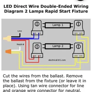 Light diagram used for upgrade kit