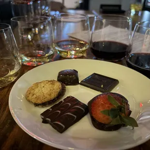 Wine and chocolate pairing