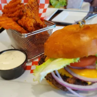 ANGUS BURGER  Sweet potato fries  AMF - nickki made