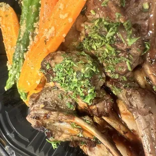 Grilled Lamb Chops  Mash potatoes