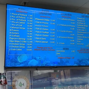 9/19/2022:  Buying dinner~YUM=1 Pollock &amp; 4 oysters served with coleslaw.