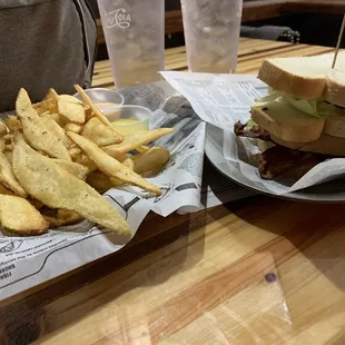 BLT and fries