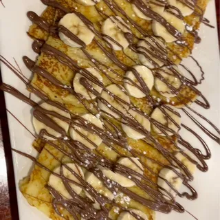 Banana Nutella Crepes