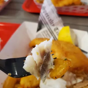 food, fish and chips