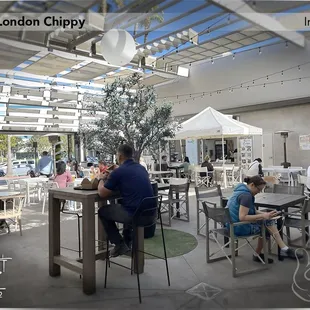 "You are here!" - London Chippy; located @ the TRADE Market Place!