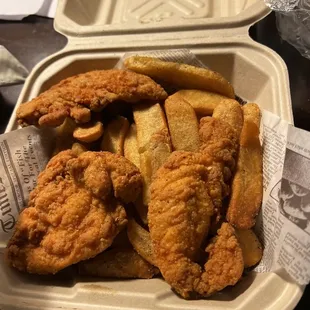 Chicken and chips