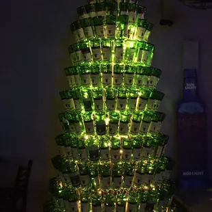 Check out the original Jameson bottle art tree!!