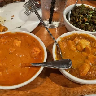 Paneer Tikka Masala, butter chicken masala, Okra