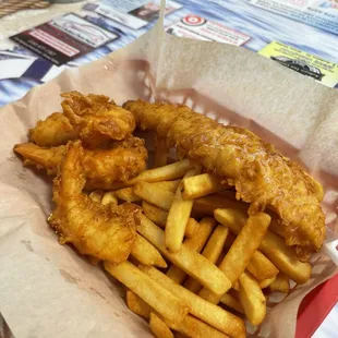 Fish and prawn combo