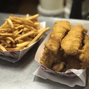 9 Pieces fish and chips $ 28.99