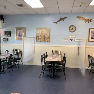 the dining area