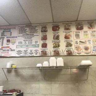 sushi and sashimi, menu