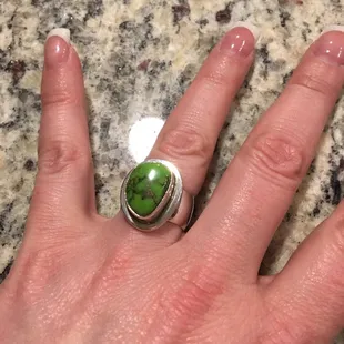 Gaspeite in sterling