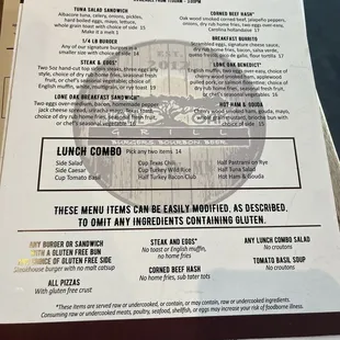 Early Bird Menu