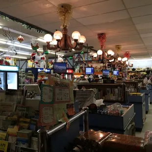 the inside of a store