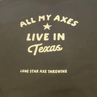 T-Shirt is 20 or 25 depending on size