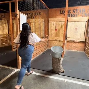 Testing out my throwing skills