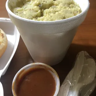 Potato Salad and BBQ Sauce - Good
