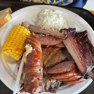 3 meat bbq plate