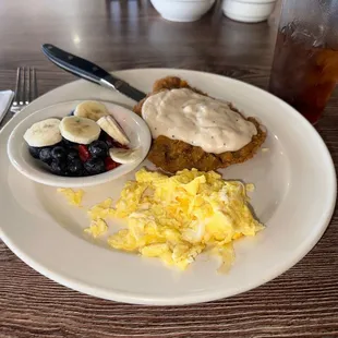 Chicken Fried Steak and Eggs