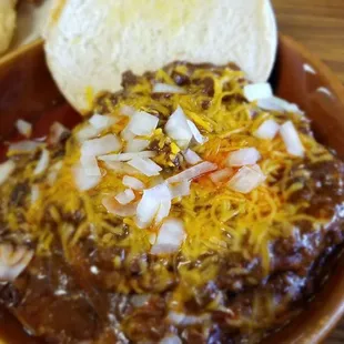 Chili cheeseburger