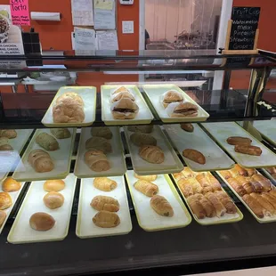 a display of pastries