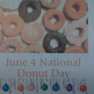 June 4 is National Donut Day