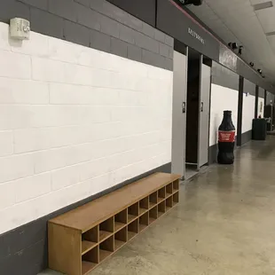 Wall to be used for Mural contest...this is also the restrooms and locker rooms for the facility.