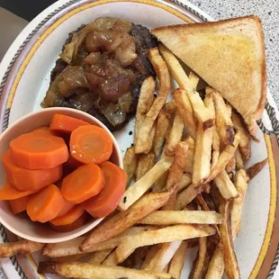 Food is great, this is the chop steak.  All plates were good.