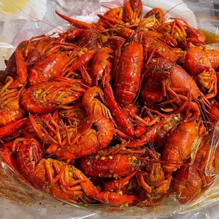 Boiled crawfish