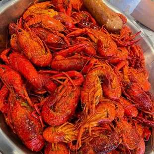 02.13.2022. 6lbs(5+1free) crawfish with Star Sauce