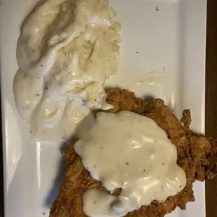 Chicken Fried Chicken and mashed potatoes