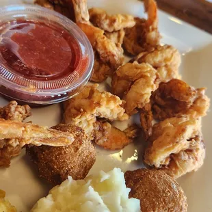 a plate of fried food