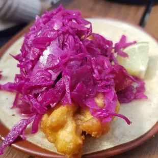 Baja fish taco