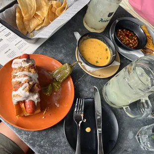 a plate of food on a table