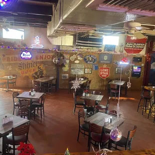 the interior of lone star tavern