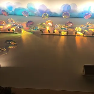 Art installment in the lobby